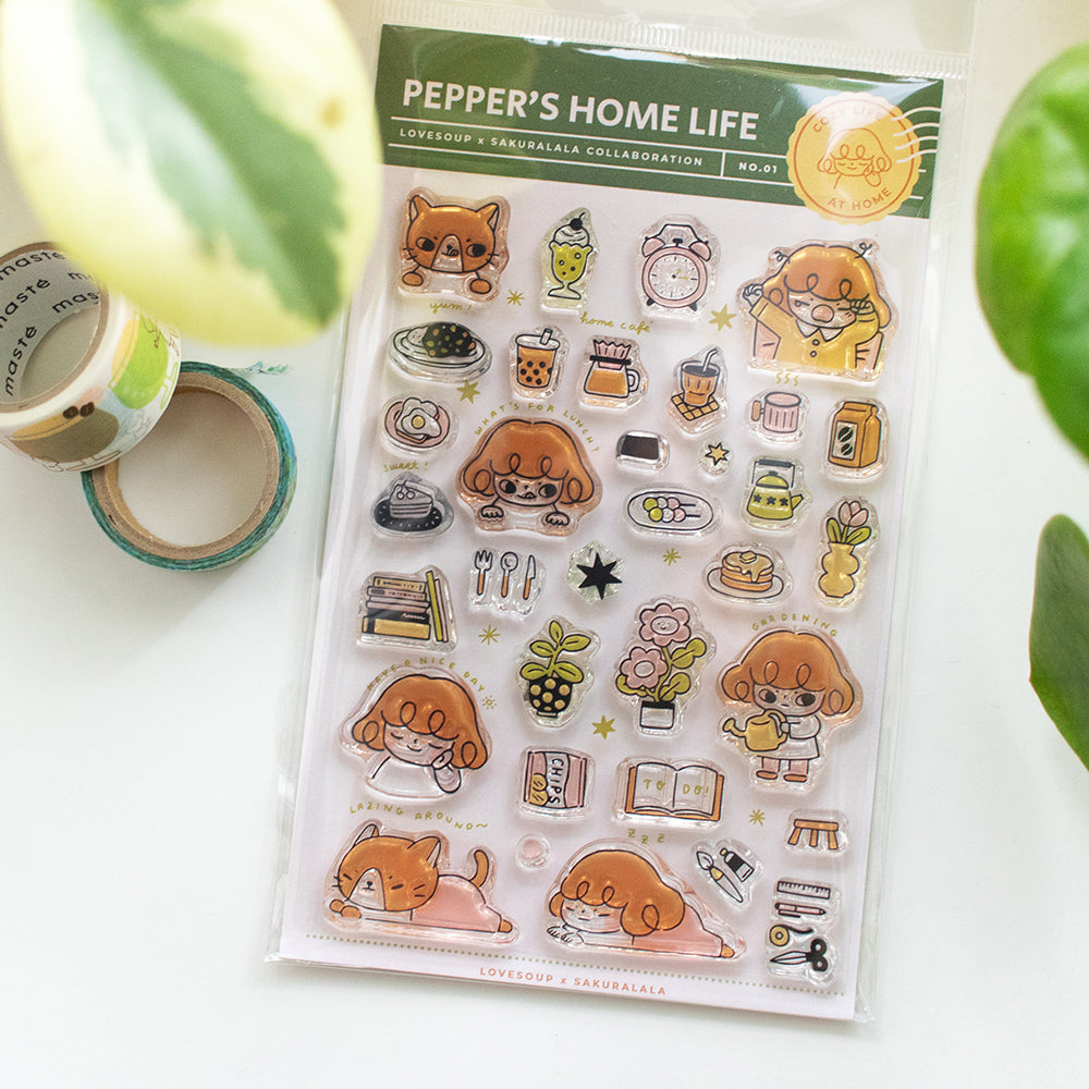 Pepper's Home Life Clear Stamps (SAKURALALA x LOVESOUP) – LOVESOUP