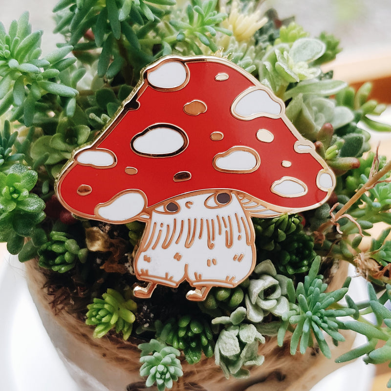Mushroom Boy Enamel Pin