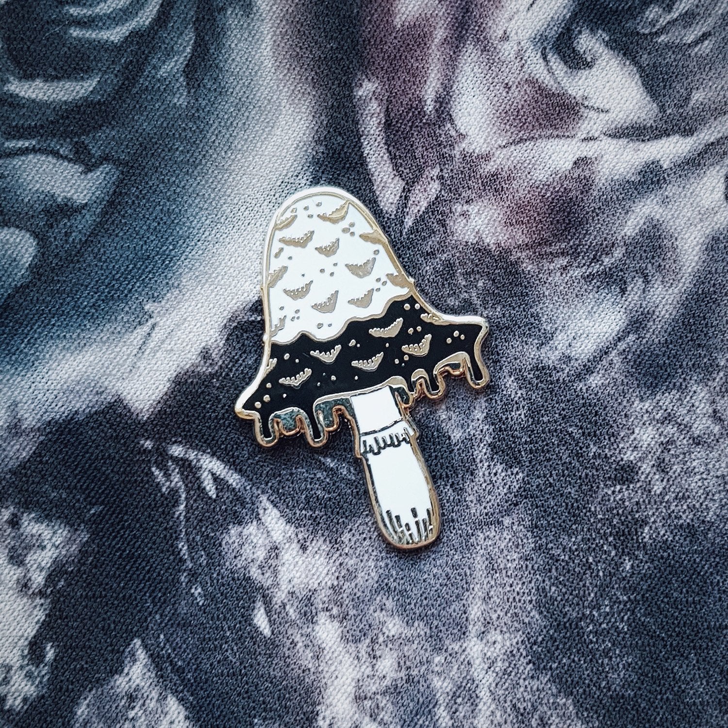 Inky Cap Mushroom Hard Enamel Pin