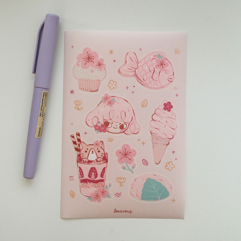 Cherry Blossoms Washi Sticker Sheet