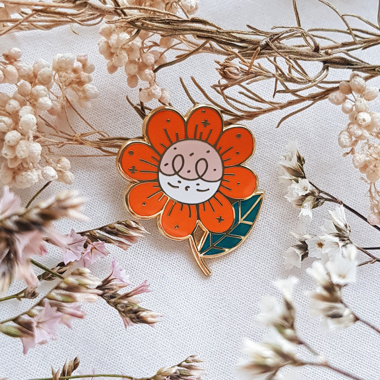 Flower Pepper Enamel Pin