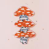 Mushroom Boys Stack Metallic Sticker